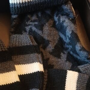 Juicy Couture Black and White Dog Sweater